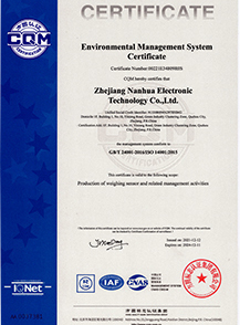 ISO14001: 2015 certificate